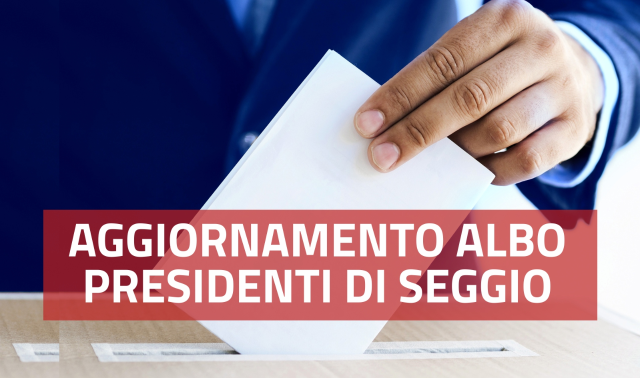 Manifesto per l'iscrizione all'albo dei presidenti seggio elettorale